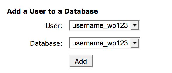 Add a User to a Database 
